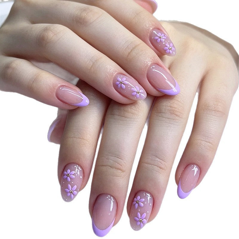 Blumenmuster Acryl Nagelverstärkungen Brehn