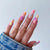 Künstliche Nagelverlängerungen mit buntem Blumenmuster Brehn