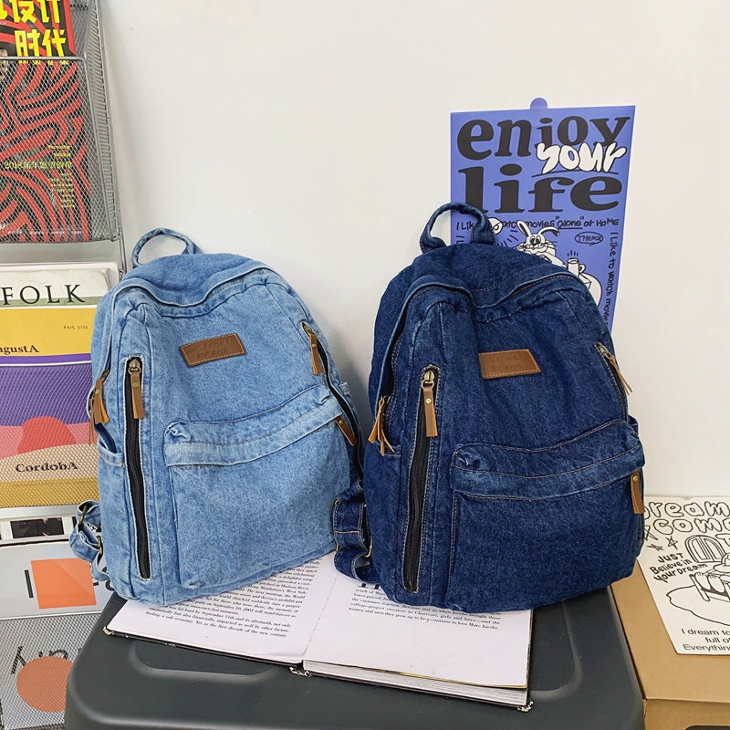 Lässiger Denim Schulranzen Brehn