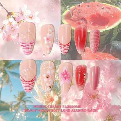 Florale Kunst Press-On Nagelspitzen Kollektion Brehn