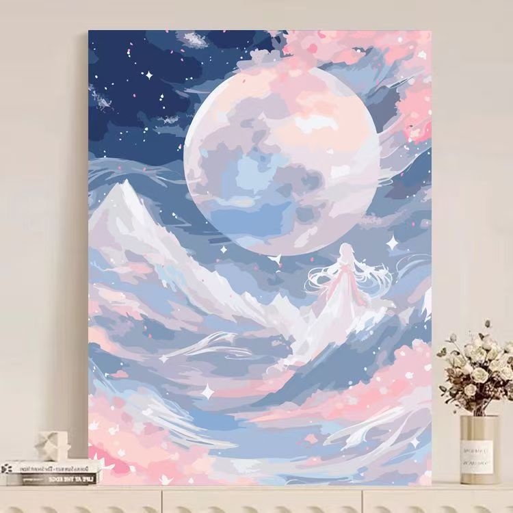 Abstrakte Berglandschaft Leinwand Kunst Brehn