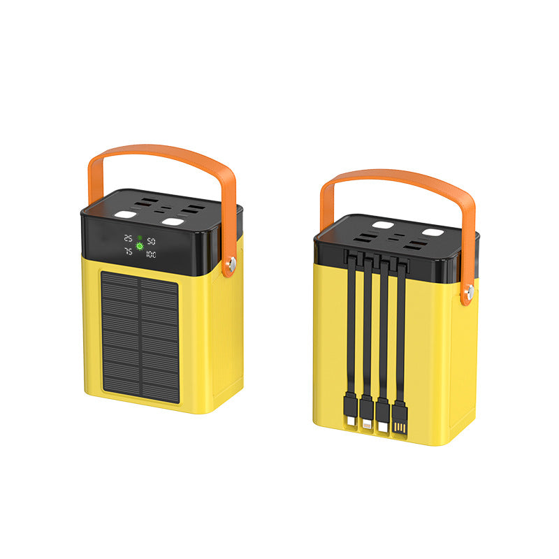 Tragbare Solar-Powerbank mit Multifunktionalem Ladeanschluss und Intuitiver Led-Anzeige Brehn
