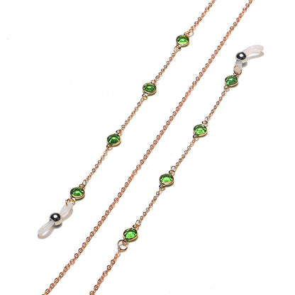 Elegante Edelstein Brillen Kette Brehn