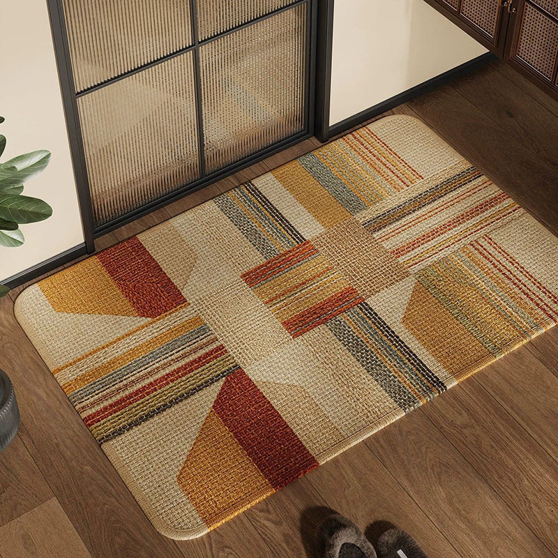 Texturiertes Patchwork Teppich
