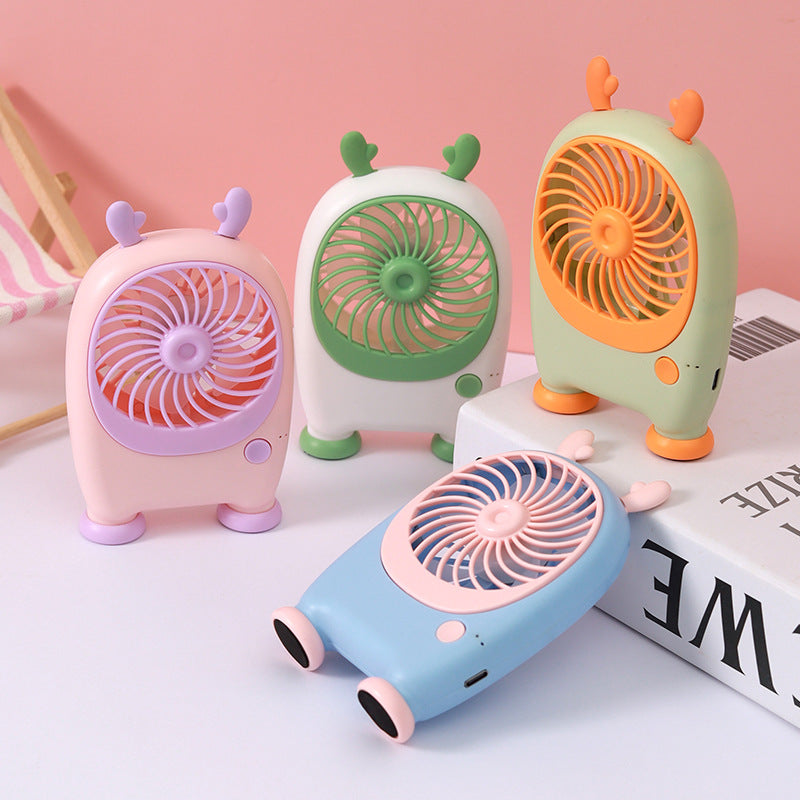 Unisex Tragbarer Mini-Handventilator im verspielten Tierdesign Brehn