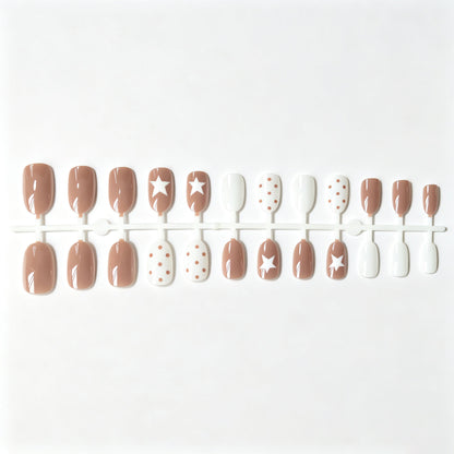 Künstlerisches Stern- und Punkt-Nagelkunst-Set