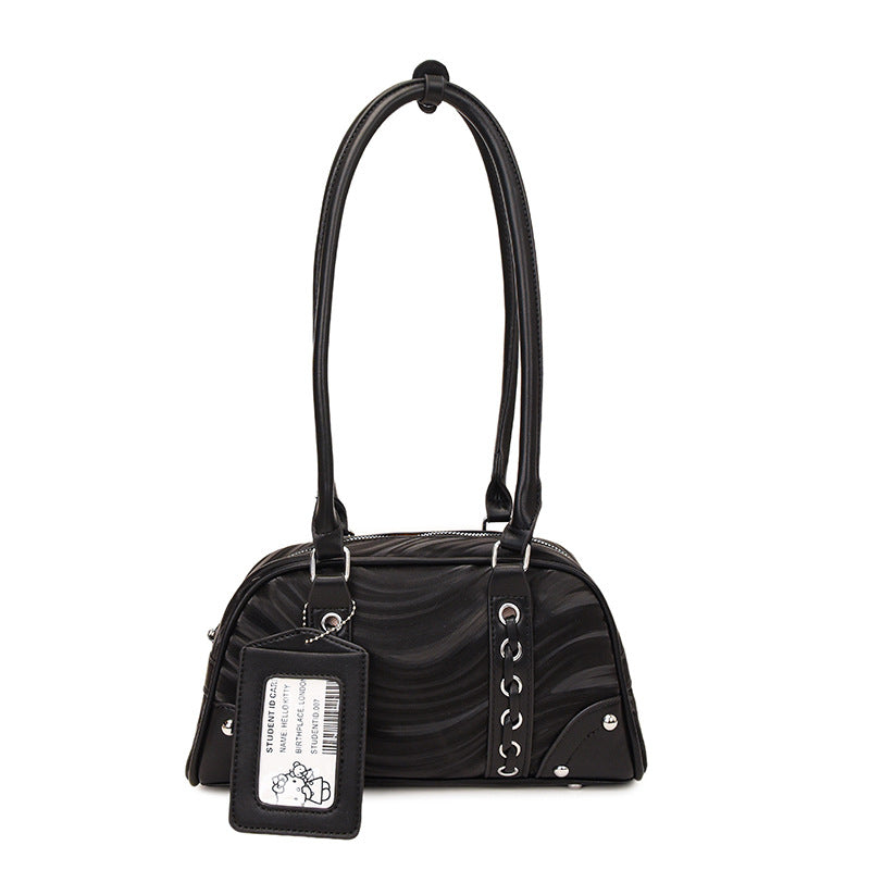 Vintage-inspirierte gesteppte Handtasche
