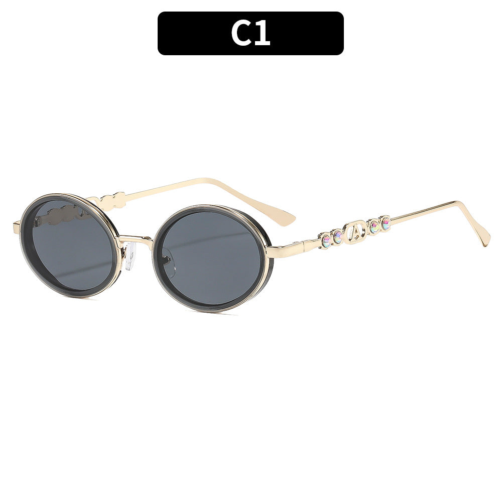 Runde Rahmen Modische Sonnenbrille