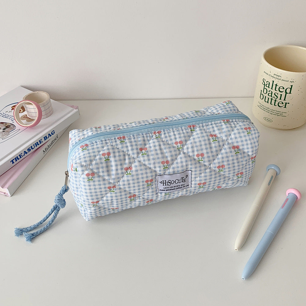 Quilted Cherry Print Stiftetui Brehn