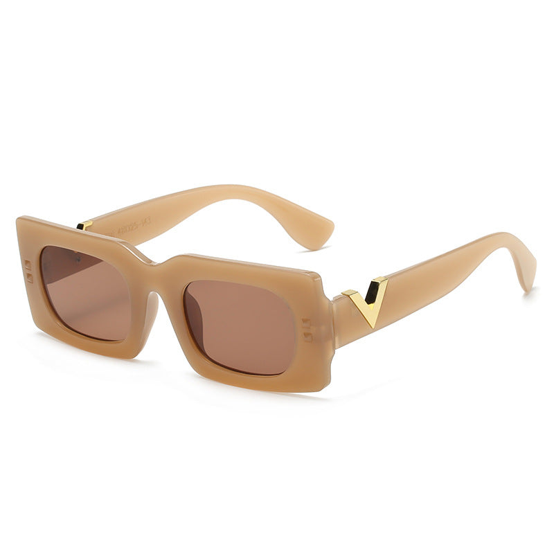 Damen oversized Sonnenbrille mit animalischem Muster Brehn