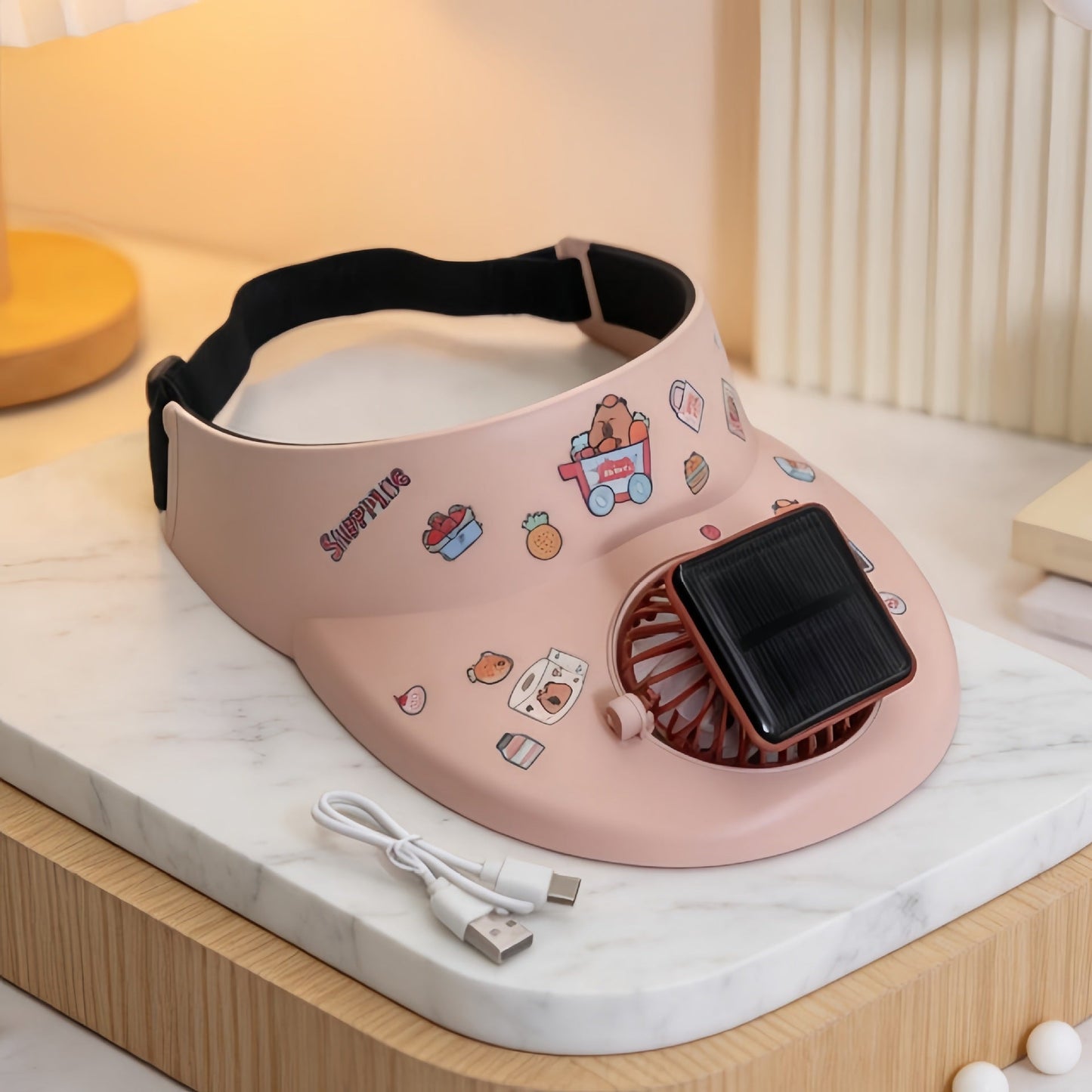 Damen Bequemer Tischventilator mit Verspielt Design Brehn