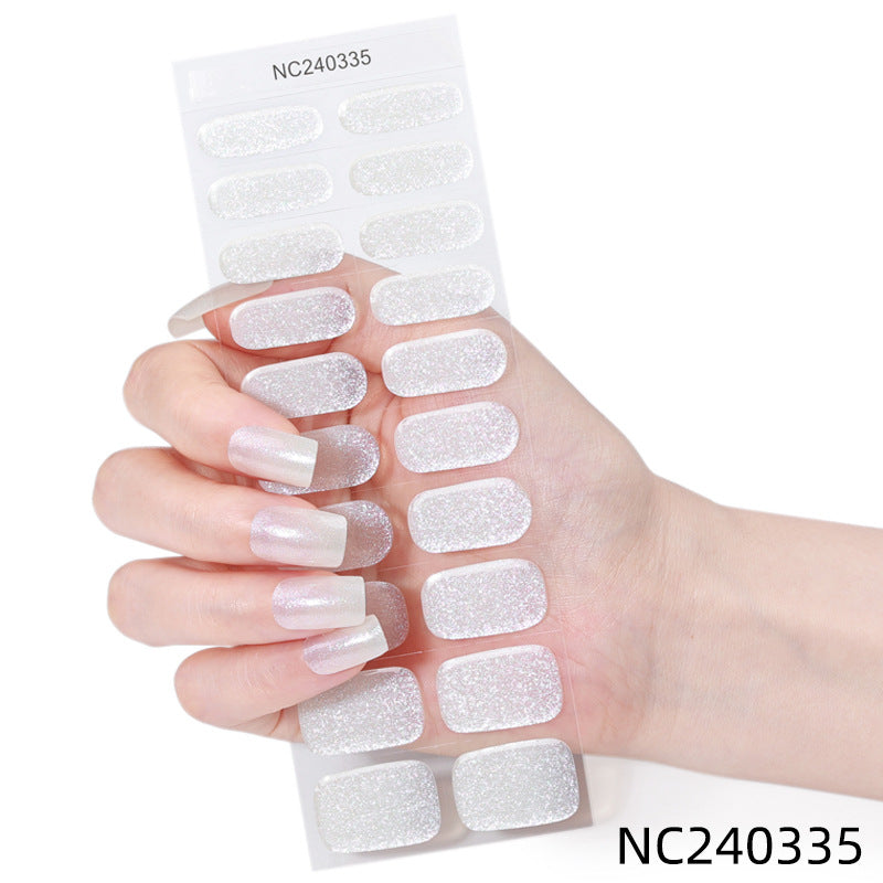 Glitzernde Nagelaufkleber