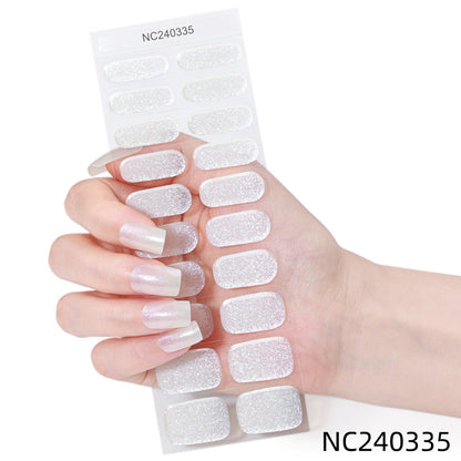 Glitzernde Nagelaufkleber