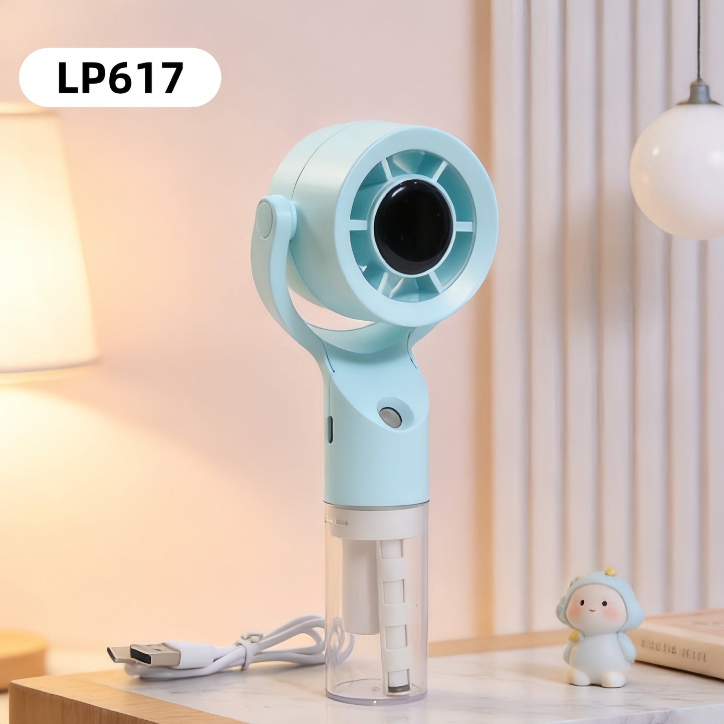 Damen Tragbarer Nebelhandsventilator mit USB-Verbindung Brehn