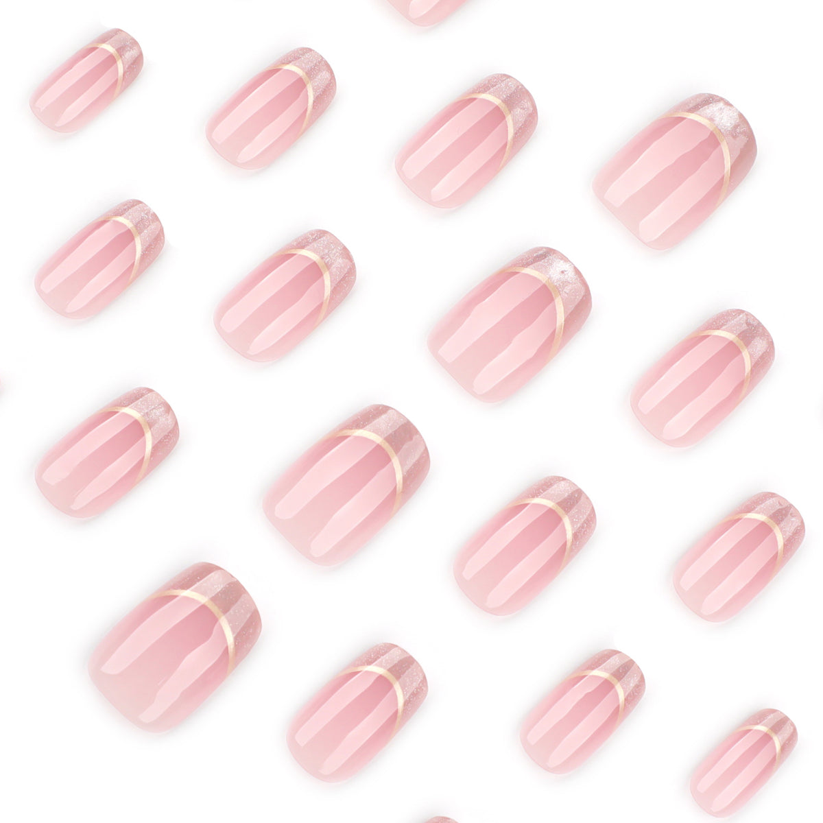 Kunstvolle Nagelverlängerungen mit Glitzer- und Golddetails Brehn