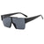 Damen trendige Oversized-Sonnenbrille im futuristischen Design Brehn