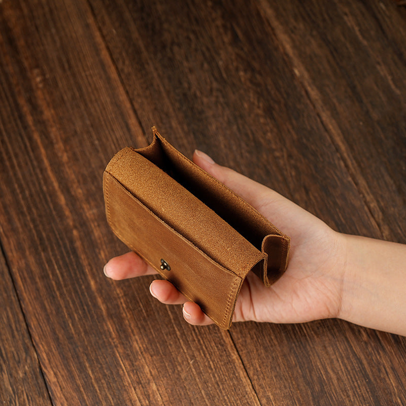 Kompakte Leder Geldbörse Organizer