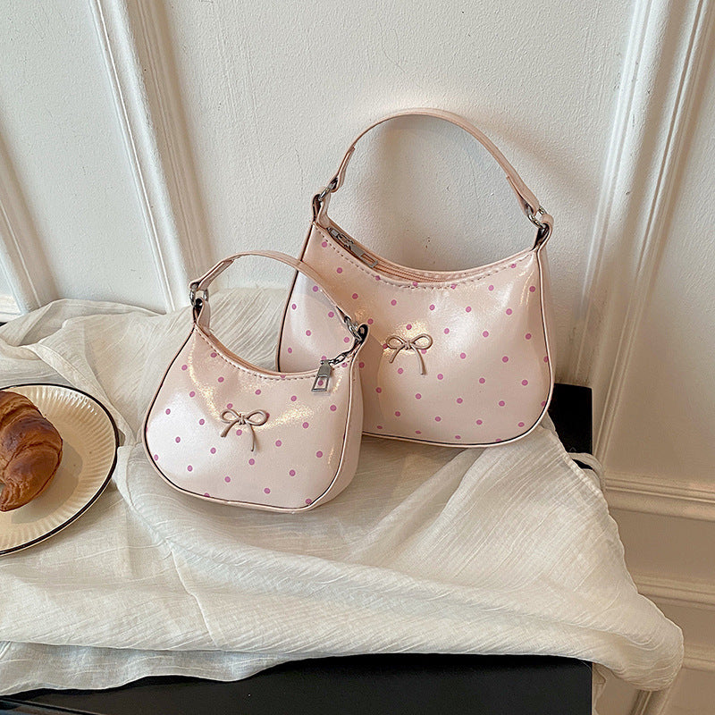 WoCharming Polka Dot Crossbody Handtasche Brehn