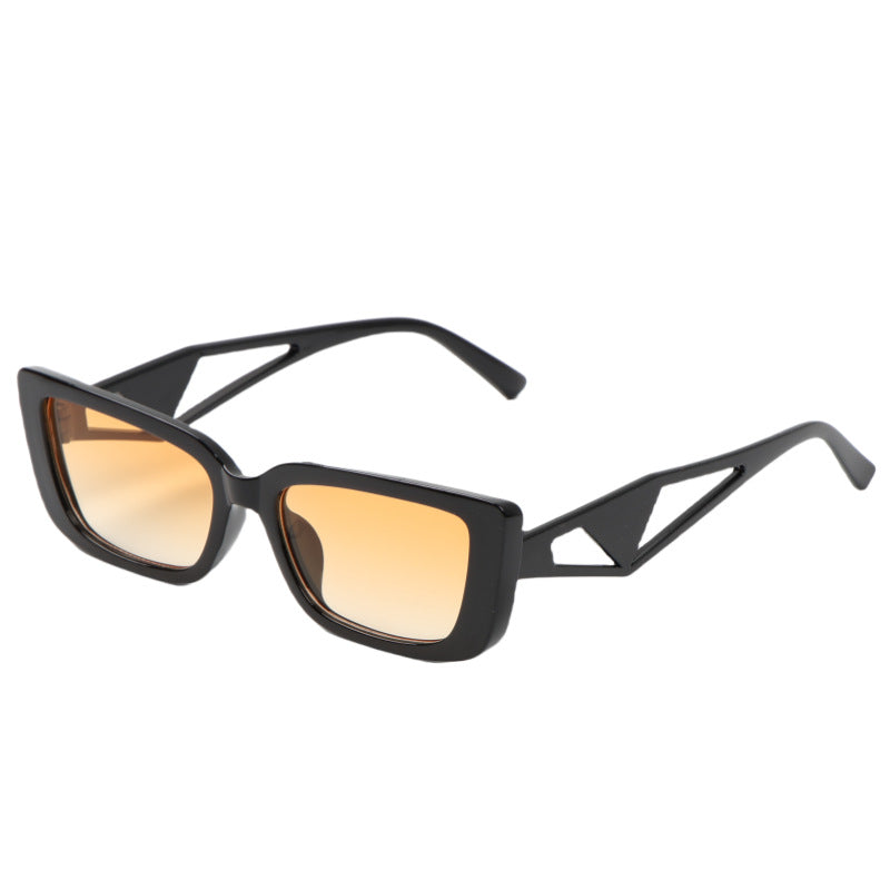 Damen quadratische Sonnenbrille mit innovativem Designelement Brehn