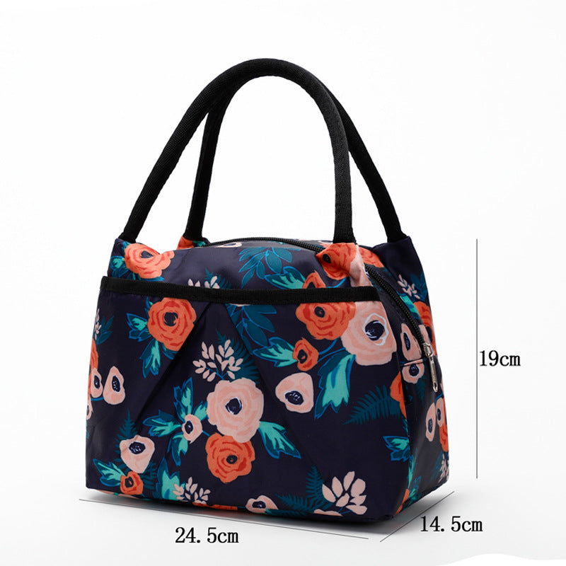 Blumige isolierte Lunch-Kühltasche Brehn