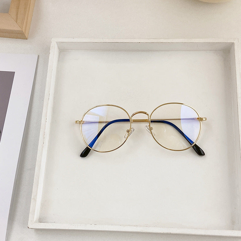 Modische Runde Sonnenbrille mit Goldener Fassung Brehn