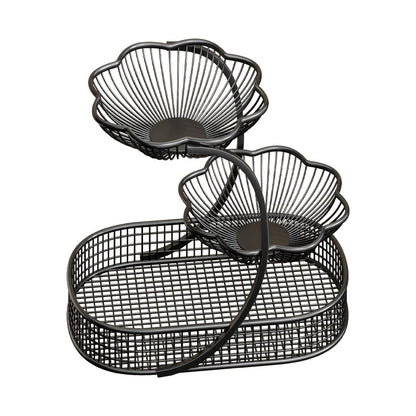 Erhöhter Mesh-Metall-Obstschalen-Podest-Organizer