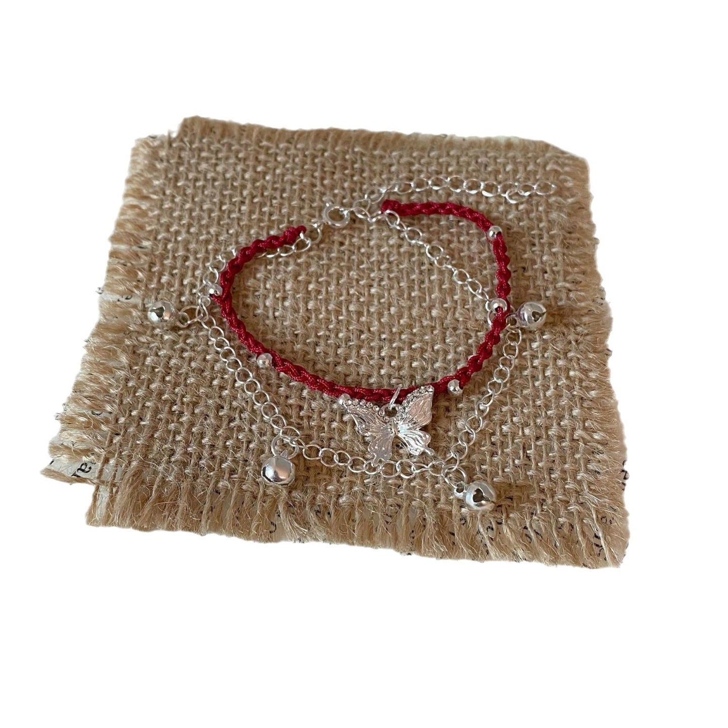 Schmetterlingsanhänger Makramee-Armband Brehn