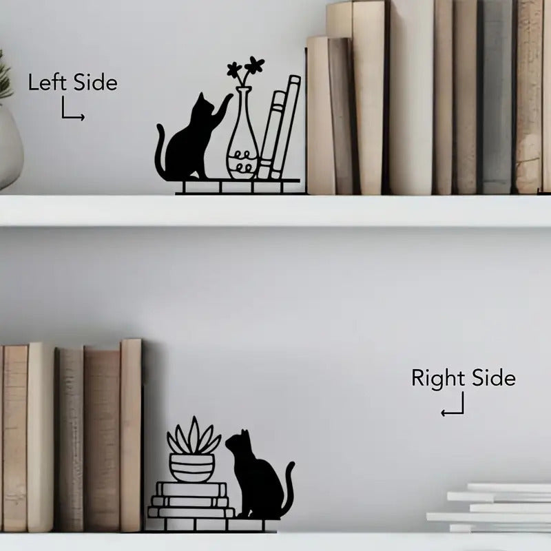 Dekorative katzenmotivierte Buchstützen