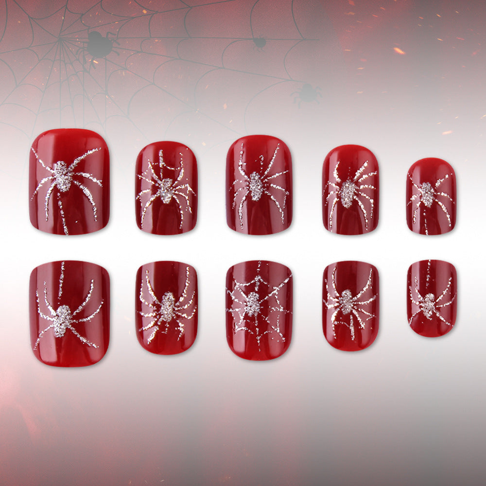 Halloween-Themen-Spinnen-Nagelkunst Brehn