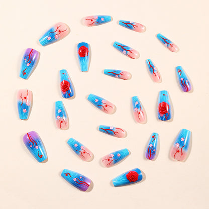 Floral 3D Nagelkunst Erweiterungen Brehn