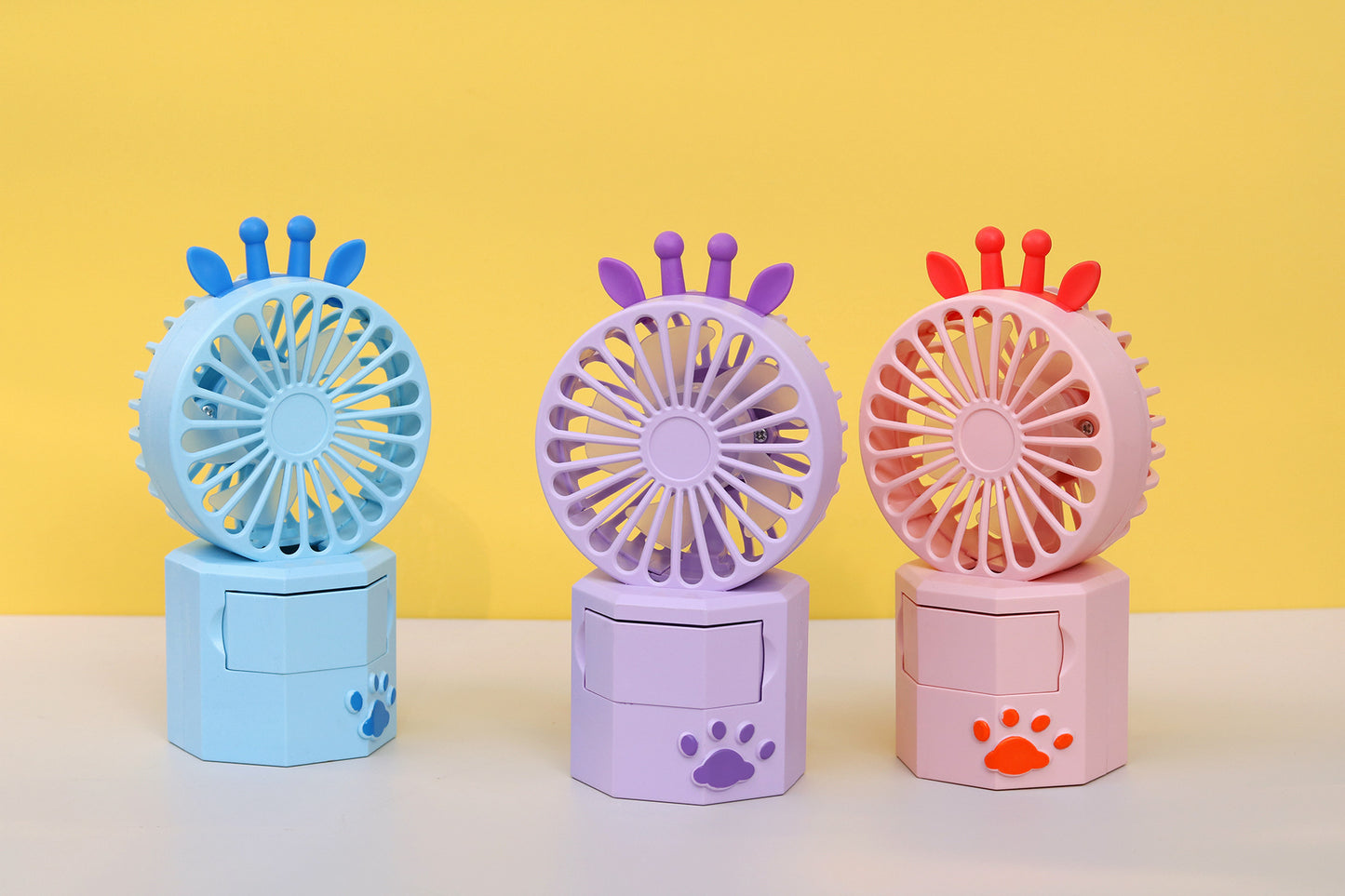 Unisex Tragbarer Mini Ventilator mit Tierohren und USB-Anschluss Brehn