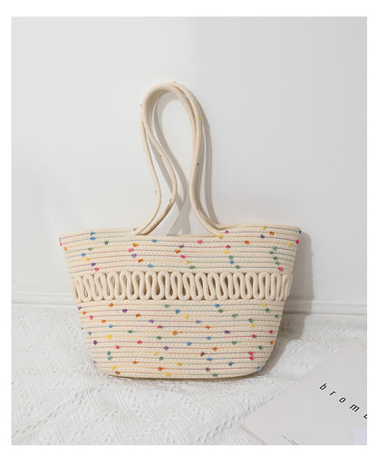 Elegante Handgefertigte Strandtasche mit Feinem Flechtmuster Brehn