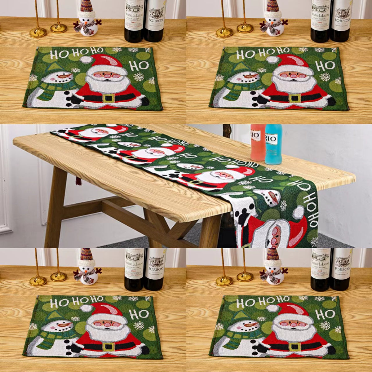 Festliche Tischdecke mit Weihnachtsbaum-Motiv Brehn