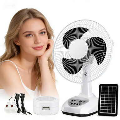 Unisex Tragbarer Solar-Ventilator mit flexibler Neigung Brehn