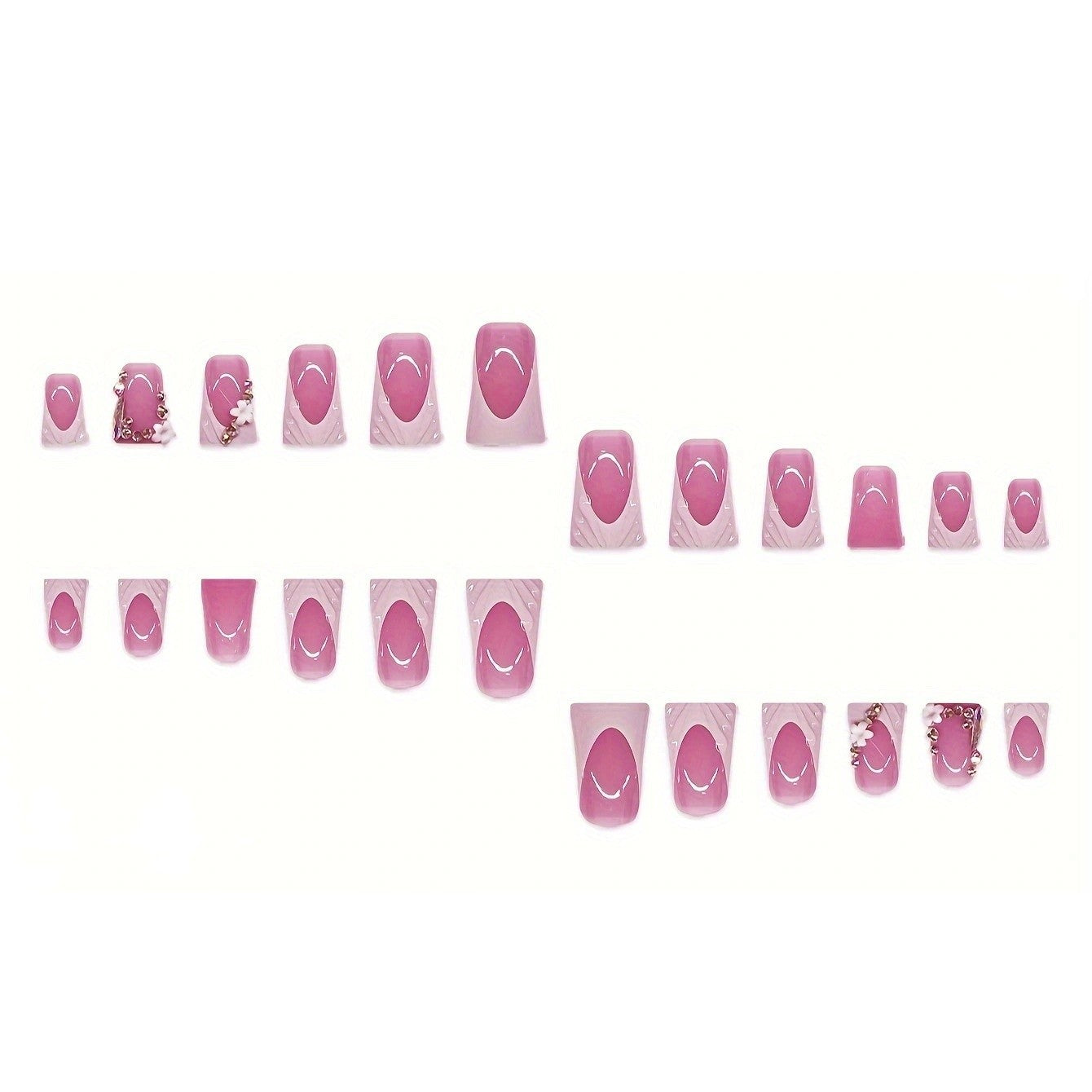 Elegantes Press-On Nagelkunst-Set Brehn