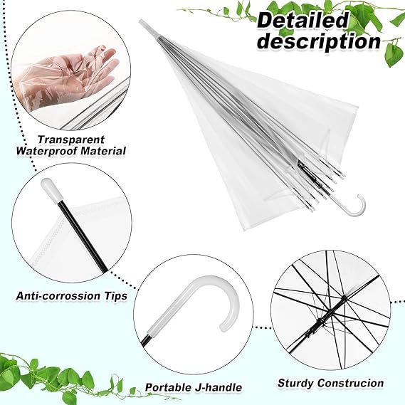 Damen Transparenter Regenschirm mit elegantem Design Brehn