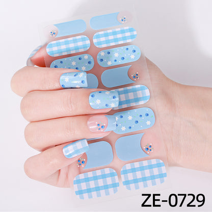 Elegante Glitter Akzent Nagel Wraps