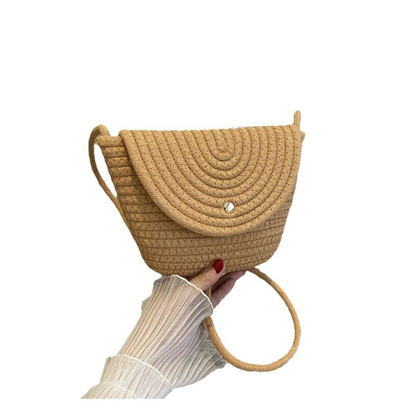 Handgeknüpfte Mini-Tasche mit Geschwungenem Design Brehn