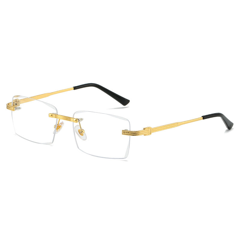 Damen exklusive geometrische Sonnenbrille mit luxuriösen Metallrahmen und polarisierenden Gläsern Brehn
