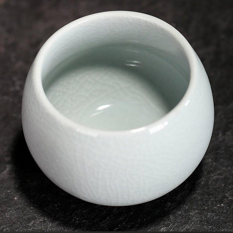 Oriental handgefertigtes keramisches rundes Teetassen-Set | Brehn
