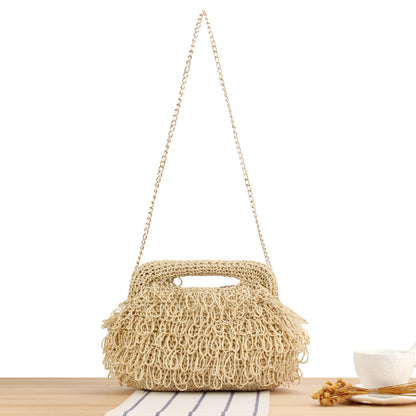 Handtasche mit Verspieltem Fransen-Design Brehn