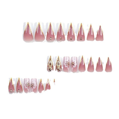 Aufwendiges florales Nagelkunst-Set Brehn
