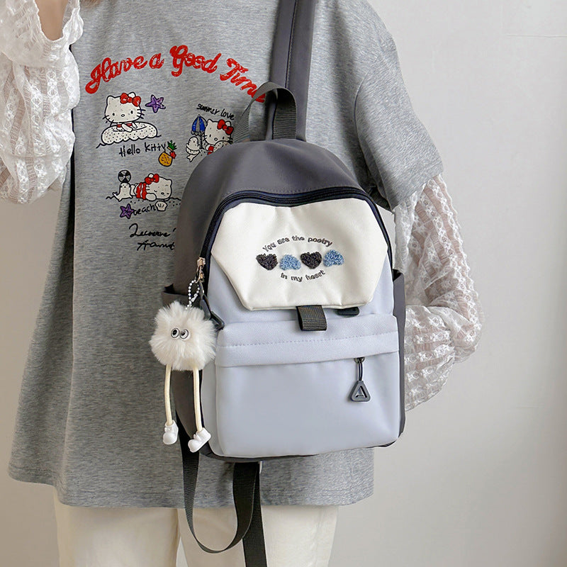 Casual Stoff Rucksack Brehn