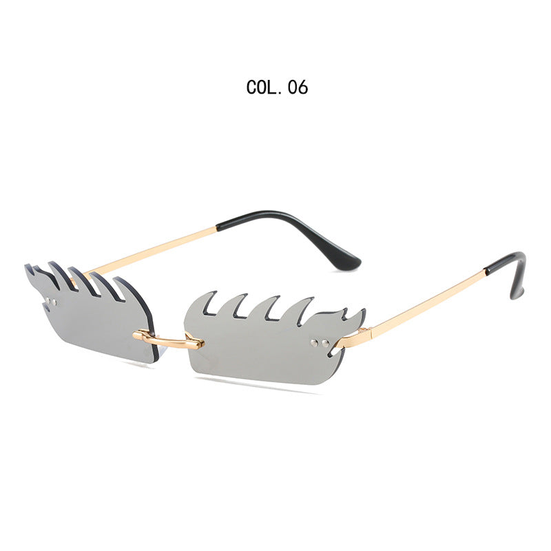 Edgy Artistic Shield Sonnenbrille
