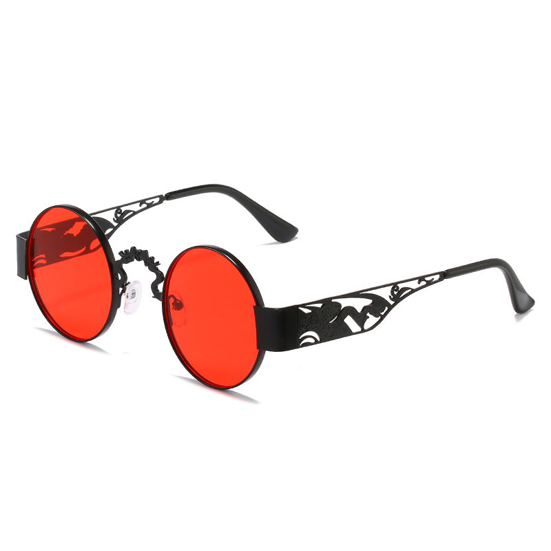 Damen künstlerische runde Sonnenbrille mit elegantem filigranen Rahmen Brehn