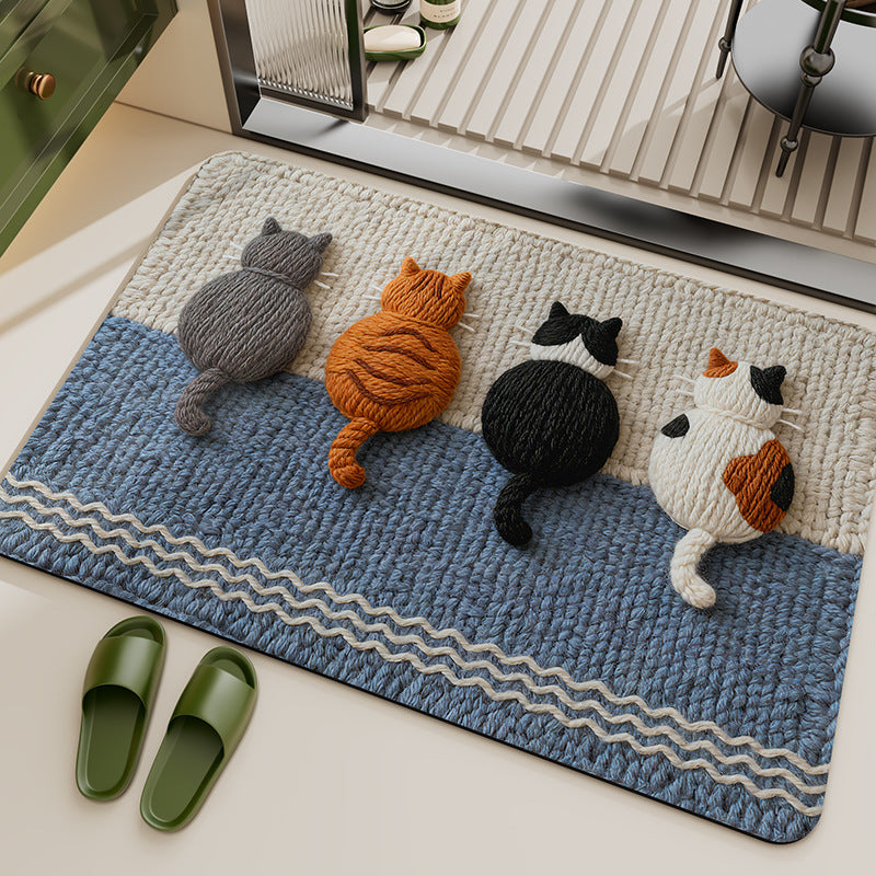 Verspielter tierisches Thema Teppich