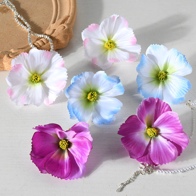 Elegante Blumige Haarklammer Set