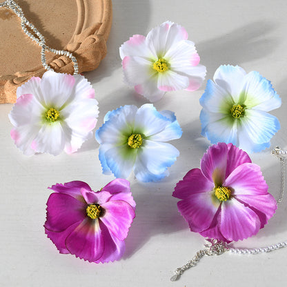 Elegante Blumige Haarklammer Set