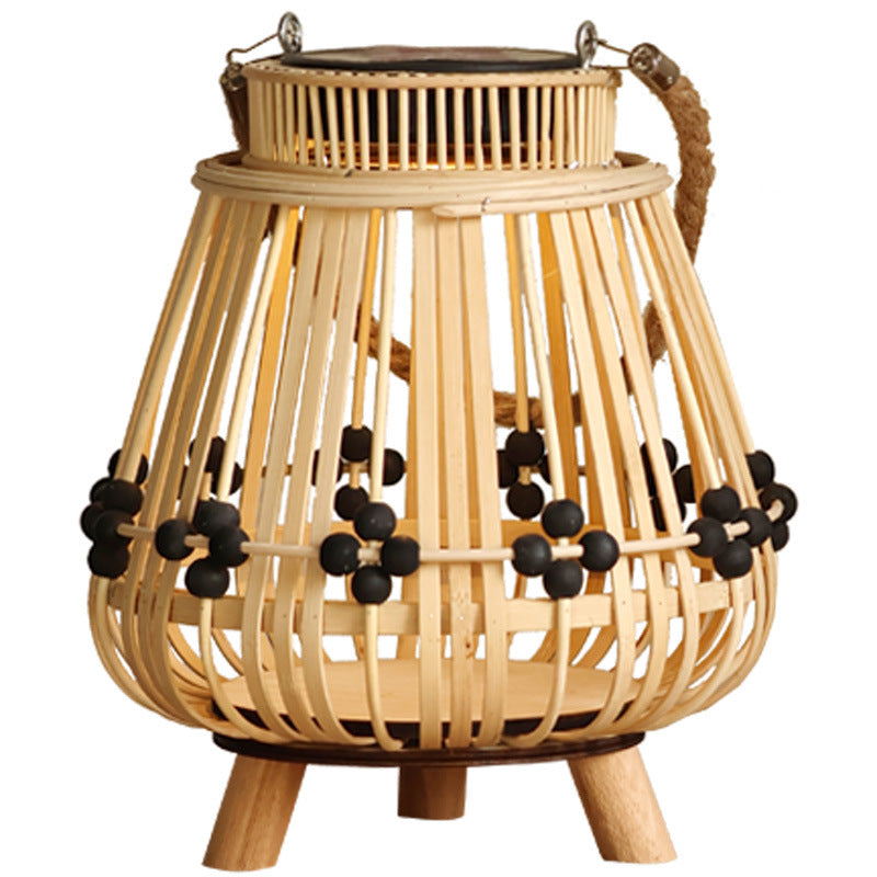 Dekorativer Lichtspender mit natürlichem Rattan Brehn