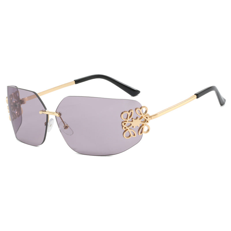 Damen extravagant gestaltete Sonnenbrille mit eleganten Verzierungen Brehn
